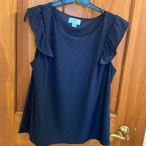 CeCe navy top
